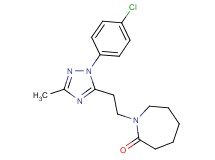 1-{2-[1-(4-chlorophenyl)-3-methyl-1H-1,2,4-triazol-5-yl]ethyl}azepan-2-one