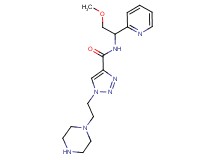 N-(2-methoxy-1-pyridin-2-ylethyl)-1-(2-piperazin-1-ylethyl)-1H-1,2,3-triazole-4-carboxamide