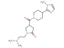 1-[2-(dimethylamino)ethyl]-4-{[4-(1-methyl-1H-imidazol-2-yl)-1-piperidinyl]carbonyl}-2-pyrrolidinone