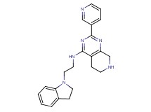 N-[2-(2,3-dihydro-1H-indol-1-yl)ethyl]-2-pyridin-3-yl-5,6,7,8-tetrahydropyrido[3,4-d]pyrimidin-4-amine