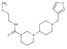 1'-(3-furylmethyl)-N-(2-methoxyethyl)-1,4'-bipiperidine-3-carboxamide