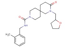 N-(2-methylbenzyl)-3-oxo-2-(tetrahydrofuran-2-ylmethyl)-2,9-diazaspiro[5.5]undecane-9-carboxamide