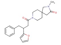 8-[3-(2-furyl)-4-phenylbutanoyl]-2-methyl-2,8-diazaspiro[4.5]decan-3-one