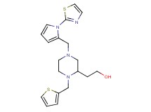 2-[4-{[1-(1,3-thiazol-2-yl)-1H-pyrrol-2-yl]methyl}-1-(2-thienylmethyl)-2-piperazinyl]ethanol