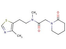 N-methyl-N-[2-(4-methyl-1,3-thiazol-5-yl)ethyl]-2-(2-oxopiperidin-1-yl)acetamide