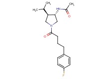 N-{(3S*,4R*)-1-[4-(4-fluorophenyl)butanoyl]-4-isopropyl-3-pyrrolidinyl}acetamide