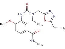 3-[({ethyl[(5-ethyl-1,3,4-oxadiazol-2-yl)methyl]amino}carbonyl)amino]-4-methoxy-N-methylbenzamide