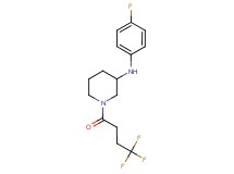N-(4-fluorophenyl)-1-(4,4,4-trifluorobutanoyl)-3-piperidinamine