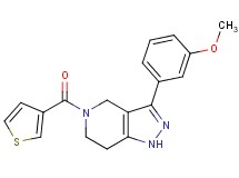 3-(3-methoxyphenyl)-5-(3-thienylcarbonyl)-4,5,6,7-tetrahydro-1H-pyrazolo[4,3-c]pyridine