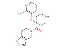 5-({4-[(2-methylpyridin-3-yl)oxy]piperidin-4-yl}carbonyl)-4,5,6,7-tetrahydrothieno[3,2-c]pyridine