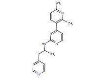4-(2,6-dimethylpyridin-3-yl)-N-(1-methyl-2-pyridin-4-ylethyl)pyrimidin-2-amine