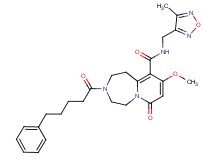 9-methoxy-N-[(4-methyl-1,2,5-oxadiazol-3-yl)methyl]-7-oxo-3-(5-phenylpentanoyl)-1,2,3,4,5,7-hexahydropyrido[1,2-d][1,4]diazepine-10-carboxamide