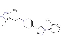 1-[2-(3,5-dimethyl-1H-pyrazol-4-yl)ethyl]-4-[1-(2-methylphenyl)-1H-pyrazol-4-yl]-1,2,3,6-tetrahydropyridine