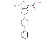 2-hydroxy-N-[rel-(3R,4S)-4-isopropyl-1-(1-phenyl-4-piperidinyl)-3-pyrrolidinyl]acetamide dihydrochloride
