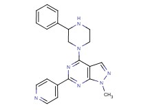 1-methyl-4-(3-phenylpiperazin-1-yl)-6-pyridin-4-yl-1H-pyrazolo[3,4-d]pyrimidine