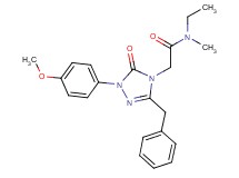 2-[3-benzyl-1-(4-methoxyphenyl)-5-oxo-1,5-dihydro-4H-1,2,4-triazol-4-yl]-N-ethyl-N-methylacetamide