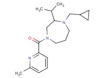 1-(cyclopropylmethyl)-2-isopropyl-4-[(6-methyl-2-pyridinyl)carbonyl]-1,4-diazepane