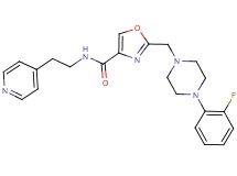 2-{[4-(2-fluorophenyl)-1-piperazinyl]methyl}-N-[2-(4-pyridinyl)ethyl]-1,3-oxazole-4-carboxamide