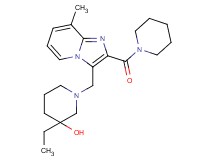 3-ethyl-1-{[8-methyl-2-(piperidin-1-ylcarbonyl)imidazo[1,2-a]pyridin-3-yl]methyl}piperidin-3-ol