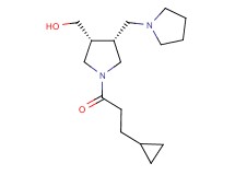 [(3R*,4R*)-1-(3-cyclopropylpropanoyl)-4-(1-pyrrolidinylmethyl)-3-pyrrolidinyl]methanol