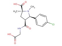 (2S*,4S*,5R*)-4-{[(carboxymethyl)amino]carbonyl}-5-(4-chlorophenyl)-1,2-dimethylpyrrolidine-2-carboxylic acid