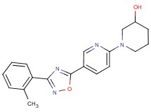 1-{5-[3-(2-methylphenyl)-1,2,4-oxadiazol-5-yl]pyridin-2-yl}piperidin-3-ol