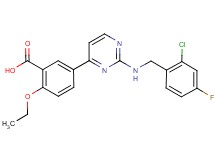 5-{2-[(2-chloro-4-fluorobenzyl)amino]pyrimidin-4-yl}-2-ethoxybenzoic acid