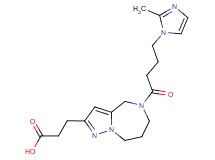 3-{5-[4-(2-methyl-1H-imidazol-1-yl)butanoyl]-5,6,7,8-tetrahydro-4H-pyrazolo[1,5-a][1,4]diazepin-2-yl}propanoic acid