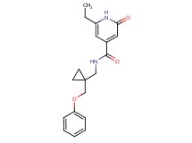 6-ethyl-2-oxo-N-{[1-(phenoxymethyl)cyclopropyl]methyl}-1,2-dihydropyridine-4-carboxamide