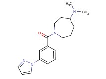 N,N-dimethyl-1-[3-(1H-pyrazol-1-yl)benzoyl]-4-azepanamine