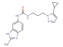 N-[3-(5-cyclopropyl-1H-pyrazol-1-yl)propyl]-N'-(2-methyl-1H-benzimidazol-6-yl)urea