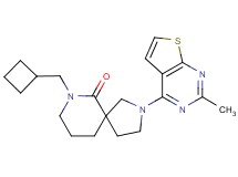 7-(cyclobutylmethyl)-2-(2-methylthieno[2,3-d]pyrimidin-4-yl)-2,7-diazaspiro[4.5]decan-6-one