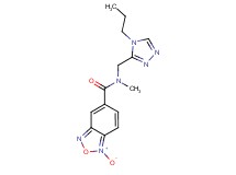 N-methyl-N-[(4-propyl-4H-1,2,4-triazol-3-yl)methyl]-2,1,3-benzoxadiazole-5-carboxamide 1-oxide
