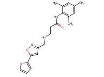 3-({[5-(2-furyl)isoxazol-3-yl]methyl}amino)-N-mesitylpropanamide