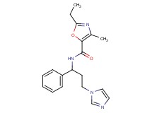 2-ethyl-N-[3-(1H-imidazol-1-yl)-1-phenylpropyl]-4-methyl-1,3-oxazole-5-carboxamide