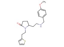 5-{2-[(4-methoxybenzyl)amino]ethyl}-1-[2-(2-thienyl)ethyl]-2-pyrrolidinone