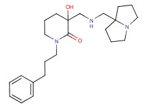 3-hydroxy-1-(3-phenylpropyl)-3-{[(tetrahydro-1H-pyrrolizin-7a(5H)-ylmethyl)amino]methyl}piperidin-2-one
