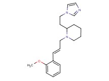 2-[2-(1H-imidazol-1-yl)ethyl]-1-[(2E)-3-(2-methoxyphenyl)-2-propen-1-yl]piperidine