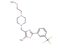 1-(2-methoxyethyl)-4-({5-methyl-2-[3-(trifluoromethyl)phenyl]-1,3-oxazol-4-yl}methyl)piperazine