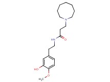 3-azocan-1-yl-N-[2-(3-hydroxy-4-methoxyphenyl)ethyl]propanamide