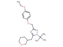1-tert-butyl-3-[(4-ethoxyphenoxy)methyl]-5-(tetrahydro-2H-pyran-3-ylmethyl)-1H-1,2,4-triazole