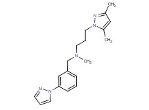 3-(3,5-dimethyl-1H-pyrazol-1-yl)-N-methyl-N-[3-(1H-pyrazol-1-yl)benzyl]propan-1-amine
