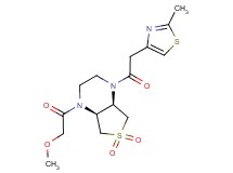 (4aR*,7aS*)-1-(methoxyacetyl)-4-[(2-methyl-1,3-thiazol-4-yl)acetyl]octahydrothieno[3,4-b]pyrazine 6,6-dioxide