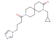 2-(cyclopropylmethyl)-9-[4-(1H-imidazol-1-yl)butanoyl]-2,9-diazaspiro[5.5]undecan-3-one