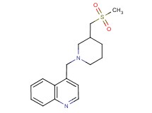 4-({3-[(methylsulfonyl)methyl]piperidin-1-yl}methyl)quinoline