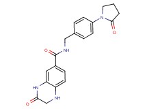 3-oxo-N-[4-(2-oxopyrrolidin-1-yl)benzyl]-1,2,3,4-tetrahydroquinoxaline-6-carboxamide