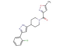 4-[3-(2-chlorophenyl)-1H-pyrazol-5-yl]-1-[(5-methylisoxazol-3-yl)carbonyl]piperidine