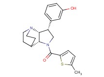 3-{(3R*,3aR*,7aR*)-1-[(5-methyl-2-thienyl)carbonyl]octahydro-4,7-ethanopyrrolo[3,2-b]pyridin-3-yl}phenol