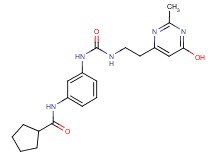 N-{3-[({[2-(6-hydroxy-2-methylpyrimidin-4-yl)ethyl]amino}carbonyl)amino]phenyl}cyclopentanecarboxamide