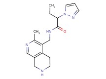 N-[(3-methyl-5,6,7,8-tetrahydro-2,7-naphthyridin-4-yl)methyl]-2-(1H-pyrazol-1-yl)butanamide dihydrochloride